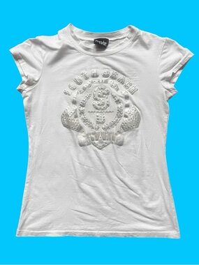 Y2K Rhinestone Popular Sports brand graphic baby tee